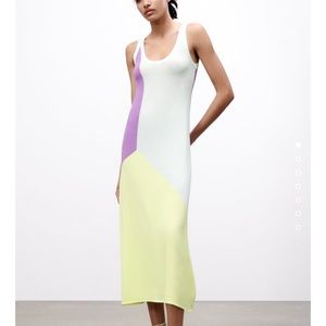 Zara knit combination dress